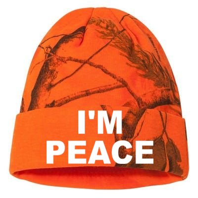 I'm Peace Kati Licensed 12" Camo Beanie