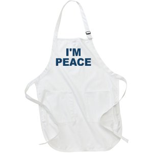 I'm Peace Full-Length Apron With Pockets