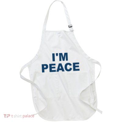 I'm Peace Full-Length Apron With Pockets