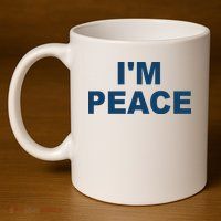 I'm Peace 11oz C Handle Ceramic Mug