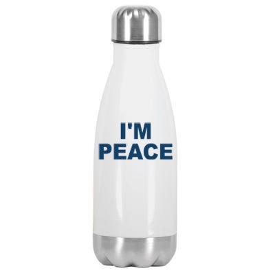 I'm Peace Stainless Steel Insulated Water Bottle