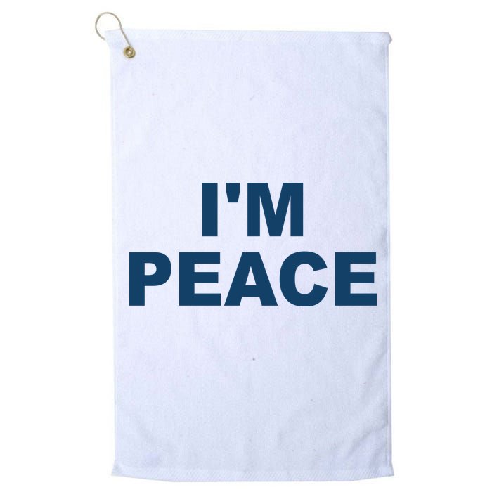 I'm Peace Golf Towel