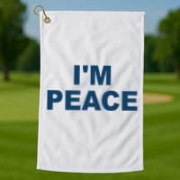 I'm Peace Golf Towel