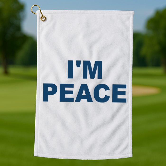 I'm Peace Golf Towel