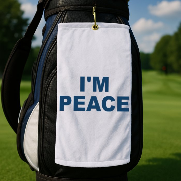 I'm Peace Golf Towel