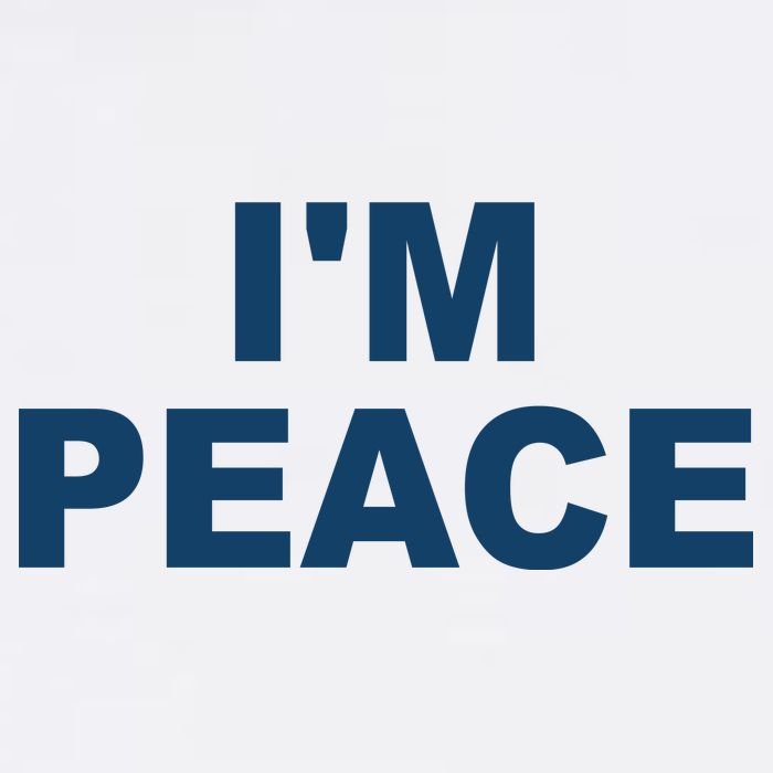 I'm Peace Golf Towel