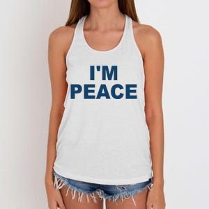 I'm Peace Women's Knotted Racerback Tank