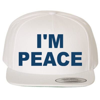 I'm Peace Wool Snapback Cap