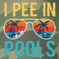 I Pee In Pools Funny Jokes Sarcastic Sayings Legacy Tie Dye Trucker Hat