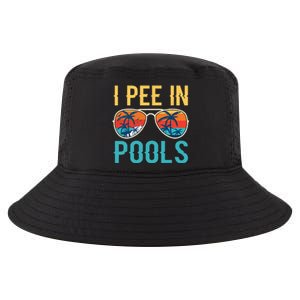 I Pee In Pools Funny Jokes Sarcastic Sayings Cool Comfort Performance Bucket Hat