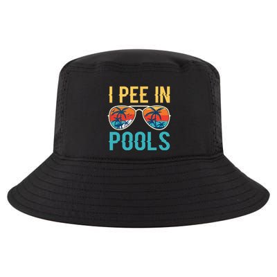 I Pee In Pools Funny Jokes Sarcastic Sayings Cool Comfort Performance Bucket Hat