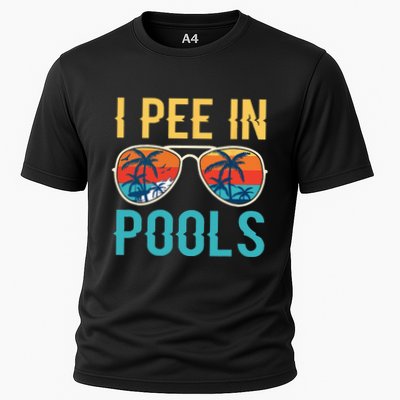 I Pee In Pools Funny Jokes Sarcastic Sayings Performance Shirt