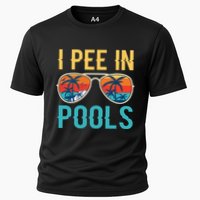 I Pee In Pools Funny Jokes Sarcastic Sayings Performance Shirt