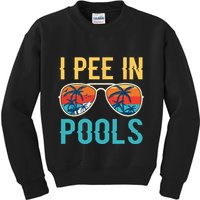 I Pee In Pools Funny Jokes Sarcastic Sayings Kids Sweatshirt