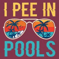 I Pee In Pools Funny Jokes Sarcastic Sayings 16oz Travel Tumbler