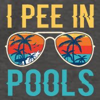 I Pee In Pools Funny Jokes Sarcastic Sayings Vector Backpack