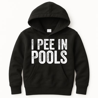 I Pee In Pools Funny Kids Hoodie