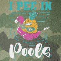 I Pee In Pools Swimming Joke Peeing In Public Pools Legacy Tie Dye Trucker Hat