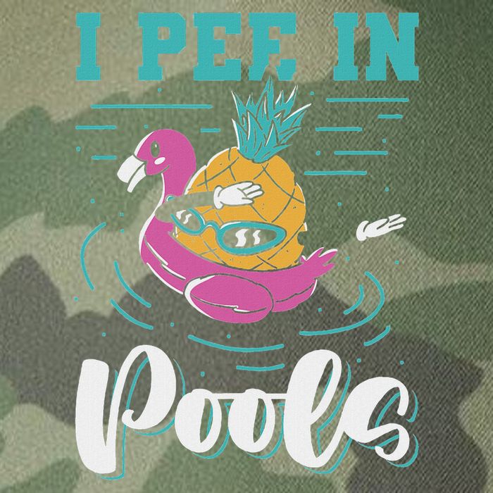 I Pee In Pools Swimming Joke Peeing In Public Pools Legacy Tie Dye Trucker Hat