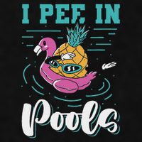 I Pee In Pools Swimming Joke Peeing In Public Pools Ladies PosiCharge Tri-Blend Wicking Tank