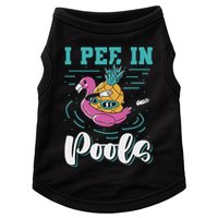 I Pee In Pools Swimming Joke Peeing In Public Pools Doggie Tank