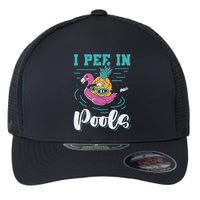 I Pee In Pools Swimming Joke Peeing In Public Pools Flexfit Unipanel Trucker Cap