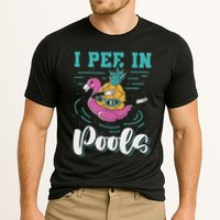 I Pee In Pools Swimming Joke Peeing In Public Pools Performance Shirt