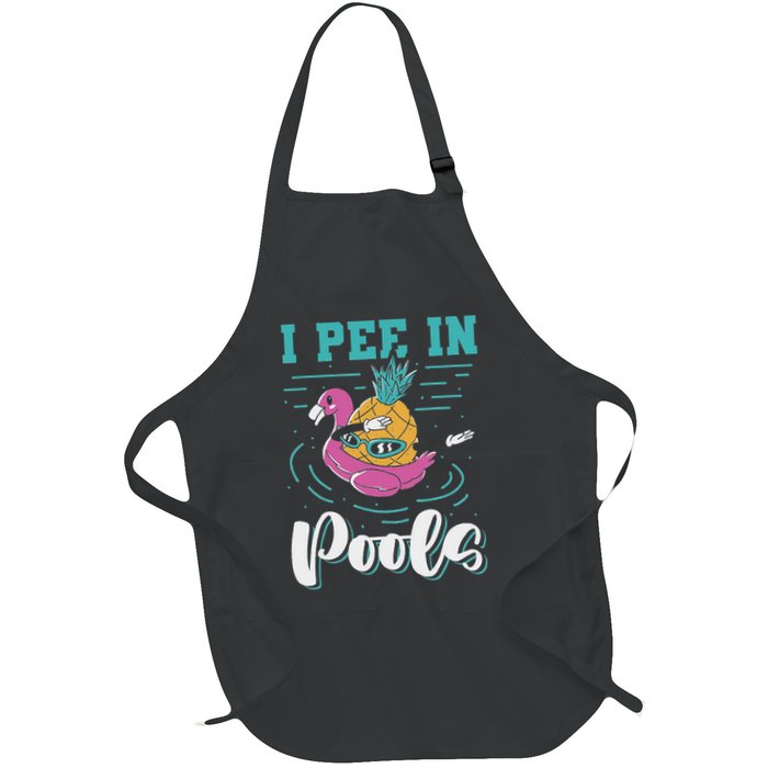 I Pee In Pools Swimming Joke Peeing In Public Pools Apron