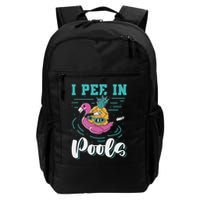 I Pee In Pools Swimming Joke Peeing In Public Pools Backpack