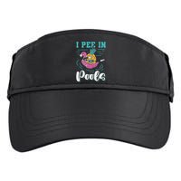 I Pee In Pools Swimming Joke Peeing In Public Pools Adult Drive Performance Visor