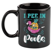 I Pee In Pools Swimming Joke Peeing In Public Pools 11oz C Handle Ceramic Mug