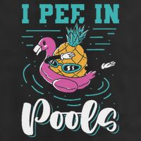 I Pee In Pools Swimming Joke Peeing In Public Pools Knit Cap Winter Beanie