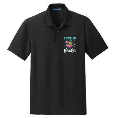 I Pee In Pools Swimming Joke Peeing In Public Pools Dry Zone Grid Polo