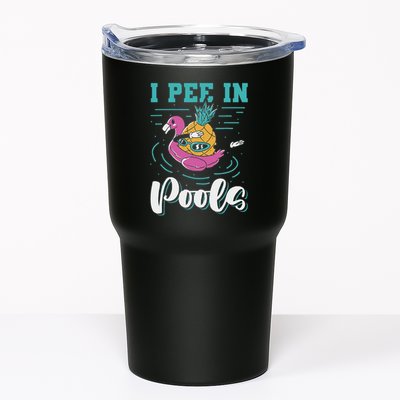 I Pee In Pools Swimming Joke Peeing In Public Pools Tumbler