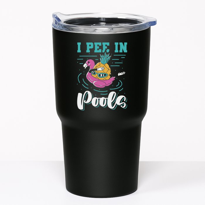 I Pee In Pools Swimming Joke Peeing In Public Pools Tumbler