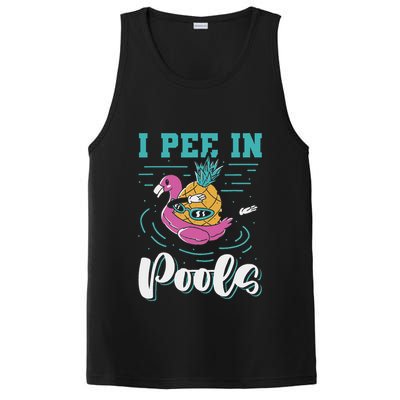 I Pee In Pools Swimming Joke Peeing In Public Pools PosiCharge Competitor Tank