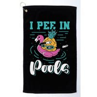I Pee In Pools Swimming Joke Peeing In Public Pools Golf Towel