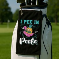 I Pee In Pools Swimming Joke Peeing In Public Pools Golf Towel