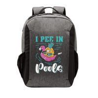 I Pee In Pools Swimming Joke Peeing In Public Pools Vector Backpack