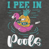 I Pee In Pools Swimming Joke Peeing In Public Pools Vector Backpack