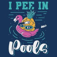I Pee In Pools Swimming Joke Peeing In Public Pools Infant Baby Jersey Bodysuit