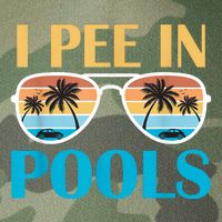 I Pee In Pools Funny Jokes Sarcastic Sayings Legacy Tie Dye Trucker Hat