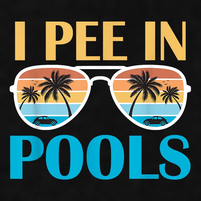 I Pee In Pools Funny Jokes Sarcastic Sayings Ladies PosiCharge Tri-Blend Wicking Tank