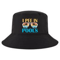 I Pee In Pools Funny Jokes Sarcastic Sayings Cool Comfort Performance Bucket Hat