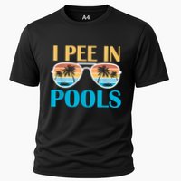 I Pee In Pools Funny Jokes Sarcastic Sayings Performance Shirt