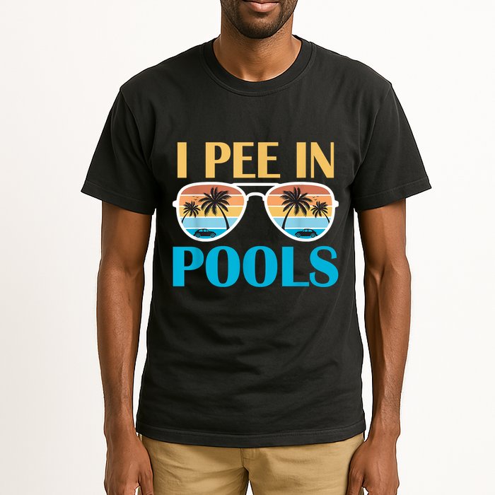 I Pee In Pools Funny Jokes Sarcastic Sayings Tall T-Shirt