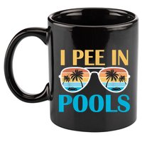 I Pee In Pools Funny Jokes Sarcastic Sayings 11oz C Handle Ceramic Mug