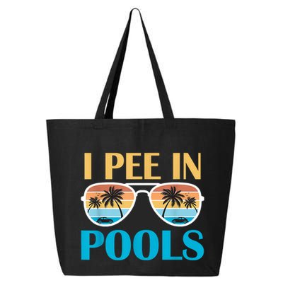 I Pee In Pools Funny Jokes Sarcastic Sayings 25L Jumbo Tote