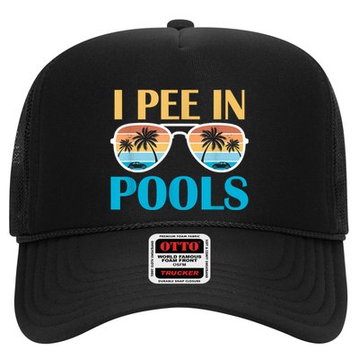 I Pee In Pools Funny Jokes Sarcastic Sayings Trucker Hat