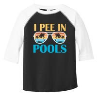 I Pee In Pools Funny Jokes Sarcastic Sayings Toddler Fine Jersey T-Shirt